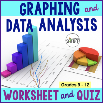Preview of Graphing and Data Analysis Science Graph Practice Worksheets and Quiz