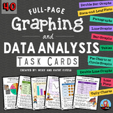 Graphing and Data Analysis Task Cards (Full-Page/Poster Size)