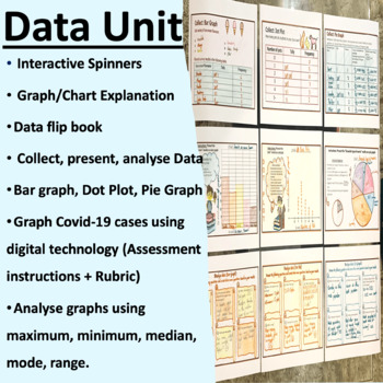 Preview of Graphing and Data Analysis Unit for years 5 and 6 (Collect. Present. Analyse)