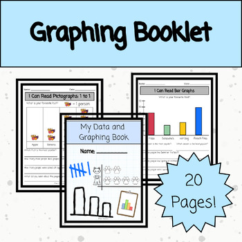 Preview of Graphing and Data Booklet | Dot plots, pictographs, and bar graphs