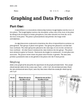 Preview of Graphing and Data Practice