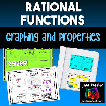Preview of Rational Functions Graphs and Key Properties