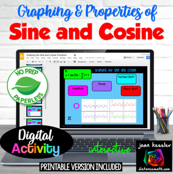 Preview of Graphs and Periodic Properties of Sine and Cosine Digital plus Print