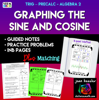 Preview of Graphing and Properties of the Sine and Cosine Notes Organizers