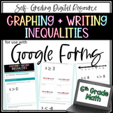 Graphing and Writing Inequalities - 6th Grade Math Google Forms 