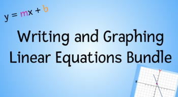 Preview of Graphing and Writing Linear Equations Interactive Notes and Practice BUNDLE