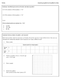 Graphing equations and patterns guided notes with key