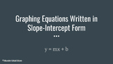 Graphing in Slope-Intercept Form Lesson Slides