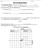 Graphing in the Coordinate Plane - GUIDED NOTES