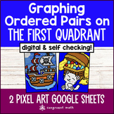 Graphing in the First Quadrant Coordinate Pixel Art | 5th Grade