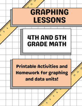 Preview of Graphing lessons for 4th/5th graders. Conduct your own Survey