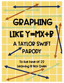 Preview of Graphing like Y=MX+B (Taylor Swift, 22) (Worksheet, Lyrics, Video)