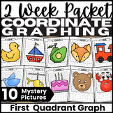 Quadrant 1 Coordinate Plane, 10 Mystery Pictures using the