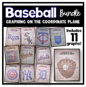 Preview of Graphing on the Coordinate Plane (Baseball Bundle)
