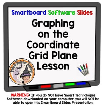 Preview of Graphing on the Coordinate Plane Grid Smartboard Lesson