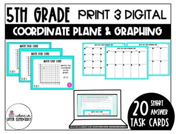 Preview of Graphing on the Coordinate Plane| Fifth Grade | PRINT & DIGITAL