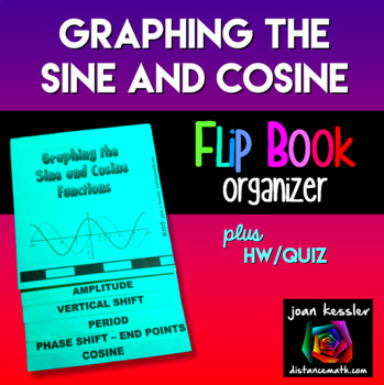 Preview of Graphing Sine and Cosine Flip Book Foldable plus Assignment