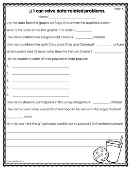 graphingdata management third grade worksheets bar