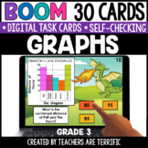 Graphs, Bar & Line, Boom Cards Gr. 3 - Digital