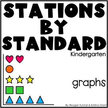 Preview of Graphs Math Stations Kindergarten