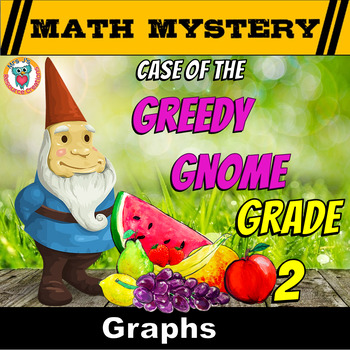 Preview of Graphs Review Math Mystery (Bar Graphs, Pictographs, Line Plots, Tally Graphs)