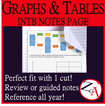 Preview of Graphs & Tables Notebook Notes/Reference Page