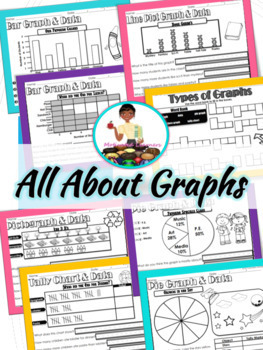 Preview of Data and Graphing Worksheets - Bar Graphs, Picture Graphs & Tally Charts