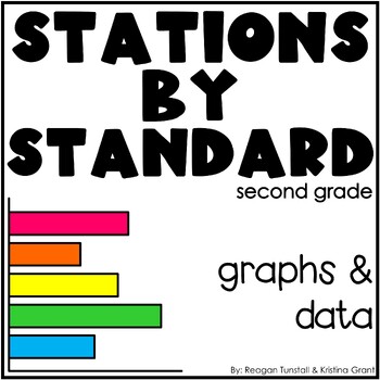 Preview of Graphs and Data Math Stations Second Grade