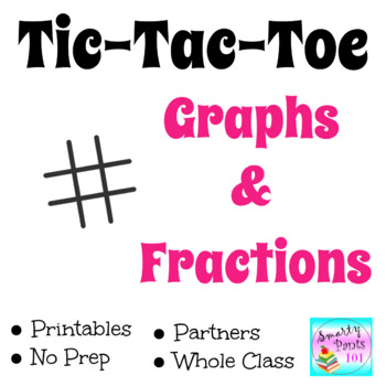 Fractions Tic-Tac-Toe with 5 Game Boards