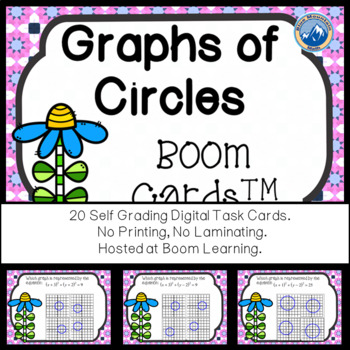 Preview of Graphs of Circles Boom Cards--Digital Task Cards