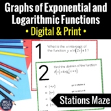 Exponential and Logarithmic Functions Graphs Activity | Di