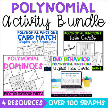 Preview of Graphs of Polynomial Functions Activity Bundle