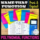 Graphs of Polynomial Functions Matching Activity | Print a