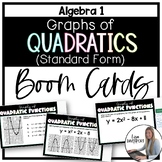 Graphs of Quadratic Equations Boom Cards for Algebra 1