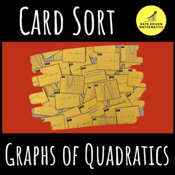 Preview of Graphs of Quadratics Card Sort - (Standard, Vertex, and Factored Form)