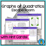Graphs of Quadratic Functions Escape Room Activity (Digita