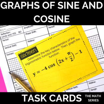 Preview of Graphs of Sine and Cosine Task Cards