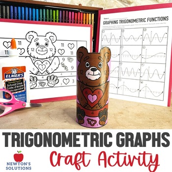 Preview of Graphs of Trigonometric Functions Color by Code 3D Craft