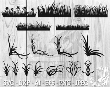 Download Grass Svg Instant Download Vector Art Commercial Use Svg Silhouette Svg Fi