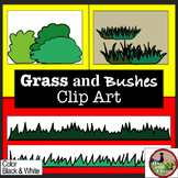 Grass and Bush Clip Art