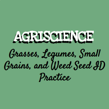 Preview of Grasses, Legumes, Small Grains, and Weed Seed ID Practice