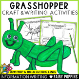 Grasshopper Craft & Writing | Bug Craft, Insects Activities