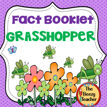 Preview of Grasshopper Fact Booklet | Nonfiction | Comprehension | Craft