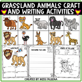 Grassland Animals Craft and Writing Activities