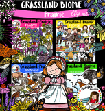 Grassland biome -Prairie clip art