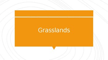Preview of Grasslands Biomes PPT Presentation