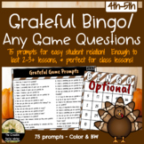 Grateful Bingo / Game Prompts