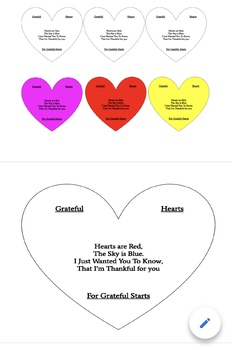 Preview of Grateful Hearts for Grateful Starts - Incentives Program