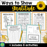 Grateful for Fall Gratitude Activities for Elementary 3rd 4th 5th
