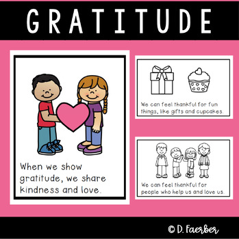 Preview of Gratitude Social Story - Be Thankful - Social Emotional Learning Book